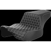 Șa în trepte - extindere prelungită - față Honeycomb - cusătură albă SADDLEMEN 823-07-17806 thumb