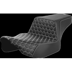 Șa în trepte - extindere prelungită - față Honeycomb - cusătură albă SADDLEMEN 823-07-17806 Șa în trepte - extindere prelungită - față Honeycomb - cusătură albă SADDLEMEN 823-07-17806