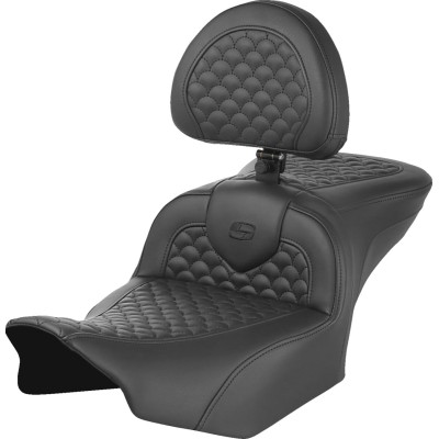 Șa roadsofa scallop stitch cu spătar pentru conducător SADDLEMEN 823-07-208B0 Șa roadsofa scallop stitch cu spătar pentru conducător SADDLEMEN 823-07-208B0