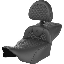 Șa roadsofa scallop extended reach cu spătar pentru șofer SADDLEMEN 823-07-209B0