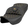 Șa Roadsofa - Lattice Stitch - Cusătură Aurie - fără spătar SADDLEMEN 808-07B-18207