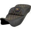 Șa Roadsofa - cusătură cu grilaj - cusătură aurie - rază extinsă - fără spătar SADDLEMEN 808-07B-18407 Șa Roadsofa - cusătură cu grilaj - cusătură aurie - rază extinsă - fără spătar SADDLEMEN 808-07B-18407 thumb