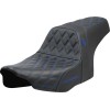 Șa SDC performance grip cusătură albastră SADDLEMEN SC82307D1