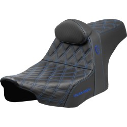 Șa SDC performance grip cu cusătură b/r albastră SADDLEMEN SC82307DB1