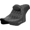 Șa SDC performance grip cu b/r cusătură gri SADDLEMEN SC82307DB2