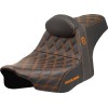 Șa SDC performance grip cu cusătură portocalie B/R SADDLEMEN SC82307DB3