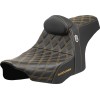 Șa SDC performance grip cu cusătură b/r aurie SADDLEMEN SC82307DB7