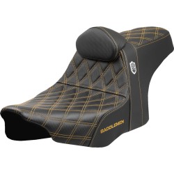 Șa SDC performance grip cu cusătură b/r aurie SADDLEMEN SC82307DB7