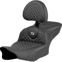 Șa ROADSOFA DRAGON SILVER STITCH cu suport pentru șofer SADDLEMEN 823-07-208B5 Șa ROADSOFA DRAGON SILVER STITCH cu suport pentru șofer SADDLEMEN 823-07-208B5
