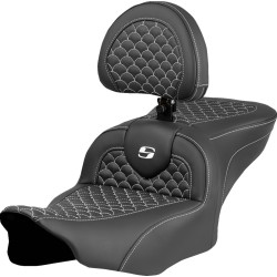 Șa roadsofa dragon cusătură albă cu driver br SADDLEMEN 823-07-208B6 Șa roadsofa dragon cusătură albă cu driver br SADDLEMEN 823-07-208B6