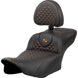 Șa ROADSOFA DRAGON ORANGE STITCH W/DRIVE BR EXT RCH SADDLEMEN 823-07-209B3