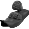 Șa Roadsofa - Cusătură Dragon Scale - Cusătură Neagră - cu spătar SADDLEMEN 808-07B-208B0