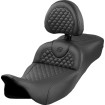 Șa Roadsofa Extended Reach - Dragon Scale Stitch - cusătură neagră - cu spătar SADDLEMEN 808-07B-209B0 Șa Roadsofa Extended Reach - Dragon Scale Stitch - cusătură neagră - cu spătar SADDLEMEN 808-07B-209B0 thumb