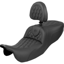 Șa Roadsofa - cu spătar - cusătură grilă SADDLEMEN 815-07-182BR Șa Roadsofa - cu spătar - cusătură grilă SADDLEMEN 815-07-182BR