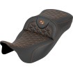 Șa RoadSofa Tri Gripper - rază extinsă - cusătură portocalie - fără spătar SADDLEMEN 808-07B-21103 thumb