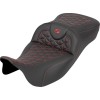 Șa RoadSofa Tri Gripper - extindere - cusătură roșie - fără spătar SADDLEMEN 808-07B-21104