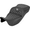 Șa RoadSofa Tri Gripper - rază extinsă - cusătură albă - fără spătar SADDLEMEN 808-07B-21106