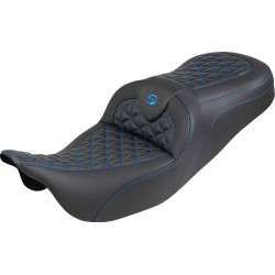 Șa RoadSofa Tri Gripper - rază standard - cusătură albastră - fără spătar SADDLEMEN 808-07B-21001