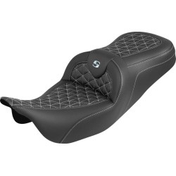 Șa RoadSofa Tri Gripper - gamă standard - cusătură argintie - fără spătar SADDLEMEN 808-07B-21005