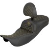 Șa RoadSofa Tri Gripper - rază standard - cusătură aurie - fără spătar SADDLEMEN 808-07B-211B7
