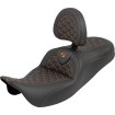 Șa RoadSofa Tri Gripper - rază standard - cusătură portocalie - fără spătar SADDLEMEN 808-07B-210B3 thumb