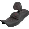 Șa RoadSofa Tri Gripper - gamă standard - cusătură roșie - fără spătar SADDLEMEN 808-07B-210B4