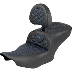 Șa Roadsofa - cu spătar - cusătură albastră SADDLEMEN 823-07-210B1
