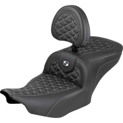 Șa Roadsofa - cu spătar - cusătură argintie SADDLEMEN 823-07-210B5 Șa Roadsofa - cu spătar - cusătură argintie SADDLEMEN 823-07-210B5