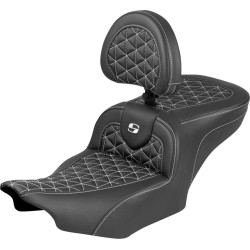 Șa Roadsofa - cu spătar - cusătură albă SADDLEMEN 823-07-210B6 Șa Roadsofa - cu spătar - cusătură albă SADDLEMEN 823-07-210B6