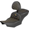 Șa Roadsofa - cu spătar - cusătură aurie SADDLEMEN 823-07-210B7