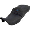 Șa extinsă RoadSofa - Dragon Scale - fără spătar - cusătură albastră - FLH/FLT '08-'25 SADDLEMEN 808-07B-20901 thumb