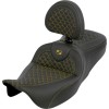 Șa Roadsofa - Dragon Scale Stitch - cusătură aurie - cu spătar SADDLEMEN 808-07B-208B7