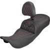 Șa ROADSOFA CF LS ER DB cu cusături roșii SADDLEMEN 808-07B-207B4