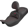 Șa ROADSOFA CF LS SR DB cu cusături roșii SADDLEMEN 808-07B-206B4