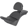 Șa Explorer - cu cusătură tip grilaj - cu spătar SADDLEMEN 818-33-030LS