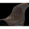 Șa sdc perf gripper cusătură portocalie SADDLEMEN SC81829ORA