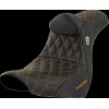 Șa SDC perf gripper cu cusătură aurie BR SADDLEMEN SC81829GOLRT