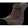 Șa SDC perf gripper cu cusătură portocalie SADDLEMEN SC81829ORART