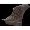 Șa sdc perf gripper cusătură portocalie SADDLEMEN SC81830ORA