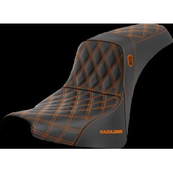 Șa sdc perf gripper cusătură portocalie SADDLEMEN SC81830ORA