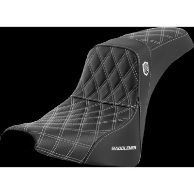Șa SDC perf gripper cusătură albă SADDLEMEN SC81830WHI Șa SDC perf gripper cusătură albă SADDLEMEN SC81830WHI