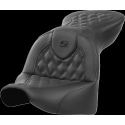 Șa Roadsofa - fără spătar - cusătură în carouri - negru SADDLEMEN 818-31-182 Șa Roadsofa - fără spătar - cusătură în carouri - negru SADDLEMEN 818-31-182