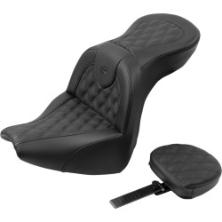 Șa Roadsofa - cu spătar - cusătură în grilaj - negru SADDLEMEN 818-31-182BR Șa Roadsofa - cu spătar - cusătură în grilaj - negru SADDLEMEN 818-31-182BR