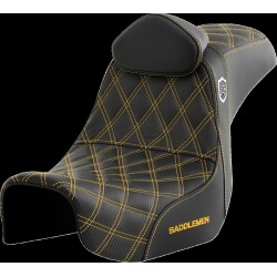Șa de performanță Pro Series SDC - cu spătar - cusătură aurie SADDLEMEN SC80604GOLRT Șa de performanță Pro Series SDC - cu spătar - cusătură aurie SADDLEMEN SC80604GOLRT