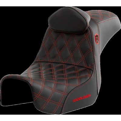 Șa Pro Series SDC Performance - cu spătar - cusătură roșie SADDLEMEN SC80604REDRT Șa Pro Series SDC Performance - cu spătar - cusătură roșie SADDLEMEN SC80604REDRT