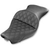 Șa pentru două persoane EXPLORER LS față și spate vinil și gel negru SADDLEMEN 807-03-029LS