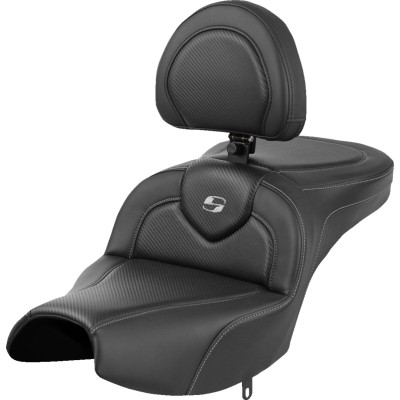 Șa Roadsofa - cu spătar - negru - carbon SADDLEMEN I22-02-185BR Șa Roadsofa - cu spătar - negru - carbon SADDLEMEN I22-02-185BR