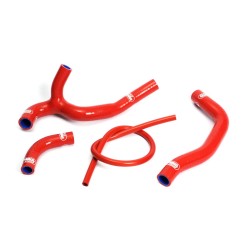 Set furtunuri radiator silicon roșii ALTE HON-28-RD