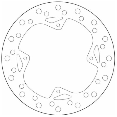 Disc de frână standard fix rotund SBS 5098