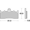 Plăcuțe de frână ceramice pentru stradă SBS 778HF Plăcuțe de frână ceramice pentru stradă SBS 778HF thumb